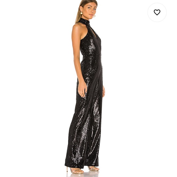 Cinq a Sept- ‘Shelby’ Black Sequin Pantsuit - Picture 9 of 15